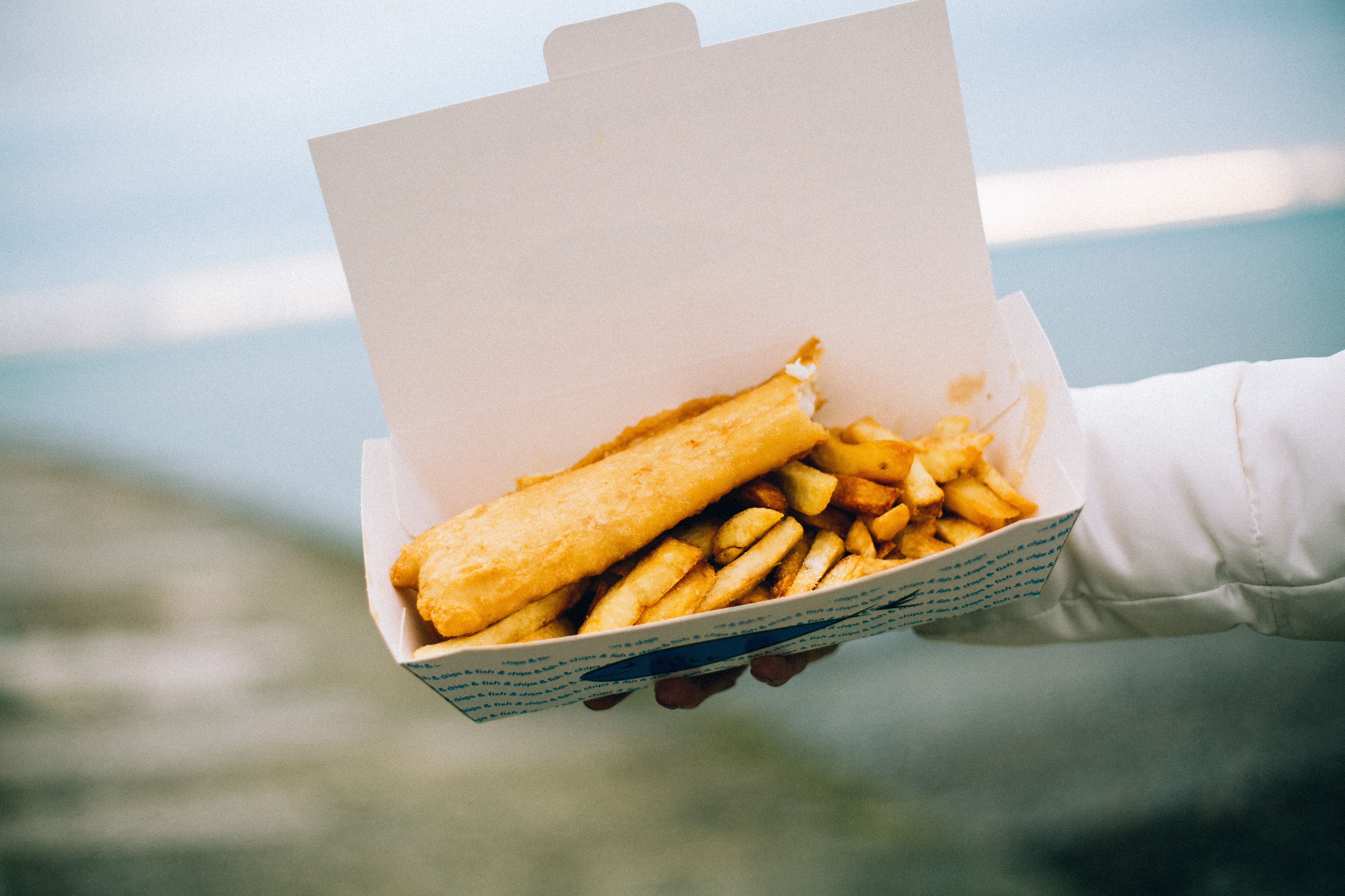 A Perfect Match Recipe: Fish and Chips with Champagne, fish and chips 